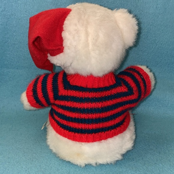 Dancing Christmas teddy bear plays “Jingle Bell Rock” plush vintage 1998 NEW - Picture 3 of 12